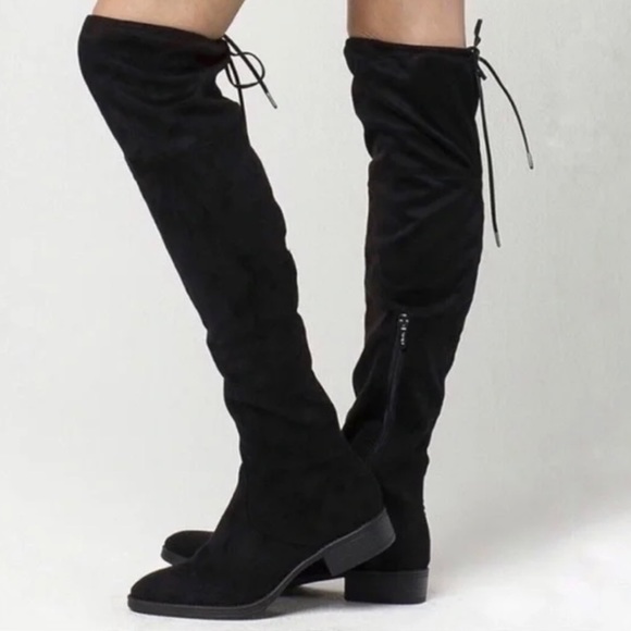 Sam Edelman Shoes - New boots over the knee 8 1/2 Sam Edelman Peyton Circus black micro suede.